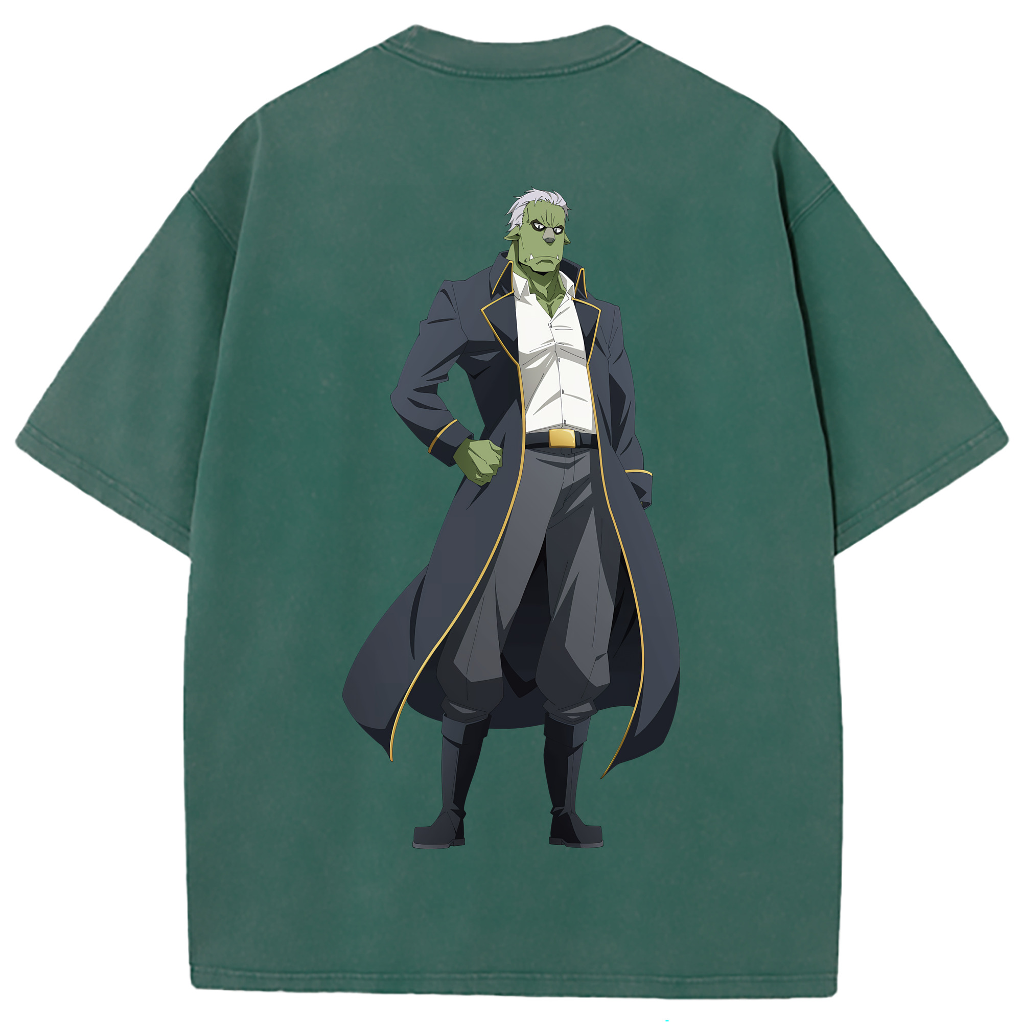 （画像用） 転スラ Regarding Reincarnated to Slime 綿100% ヴィンテージ風 半袖Tシャツ（背面プリント）